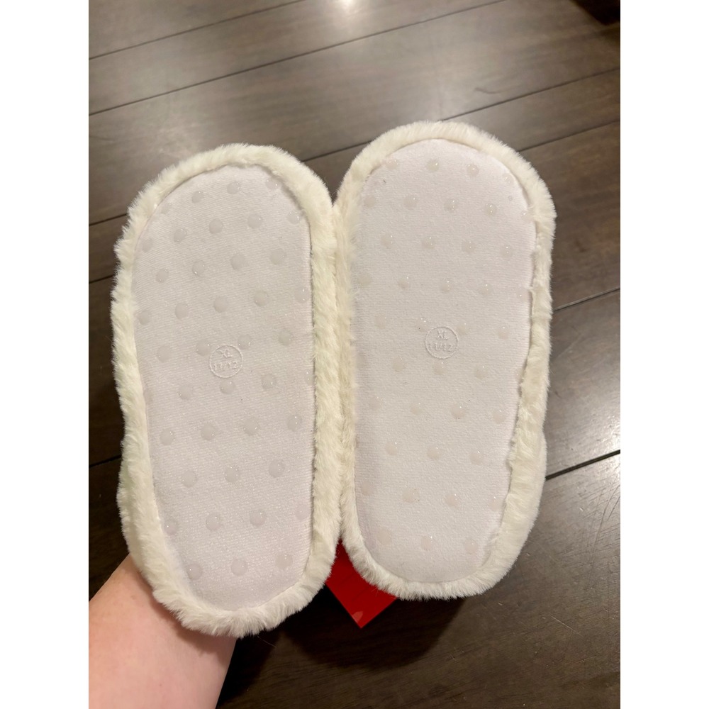 Wondershop Target Kids Polar Bear Earmuff Slippers White XL 11-12 Holiday - Picture 2 of 6